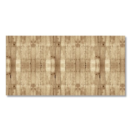 Pacon Bordette Designs, 48" x 50 ft, Weathered Wood, Brown/White 0056515